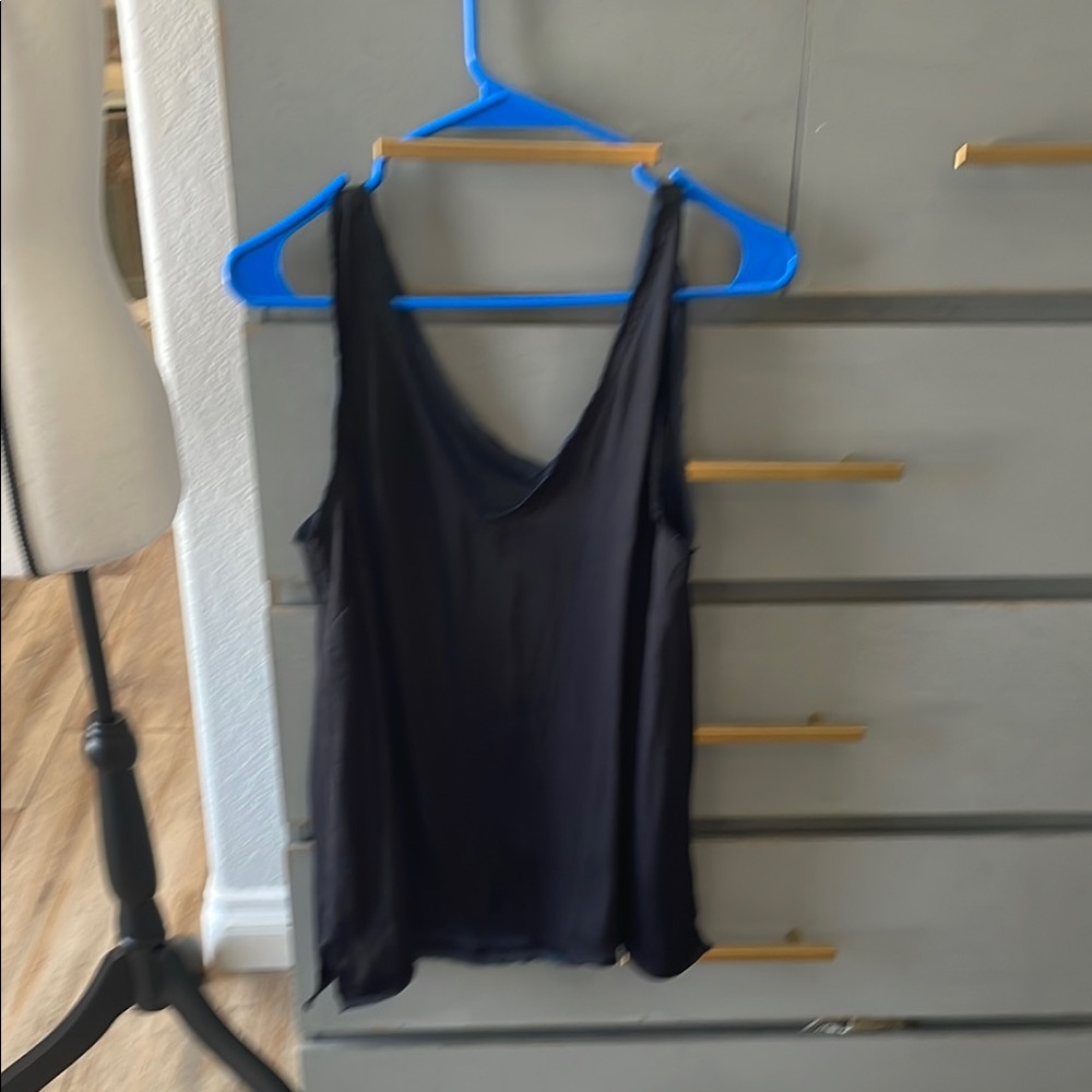 Anthropologie Blue Sleeveless Camisole Top